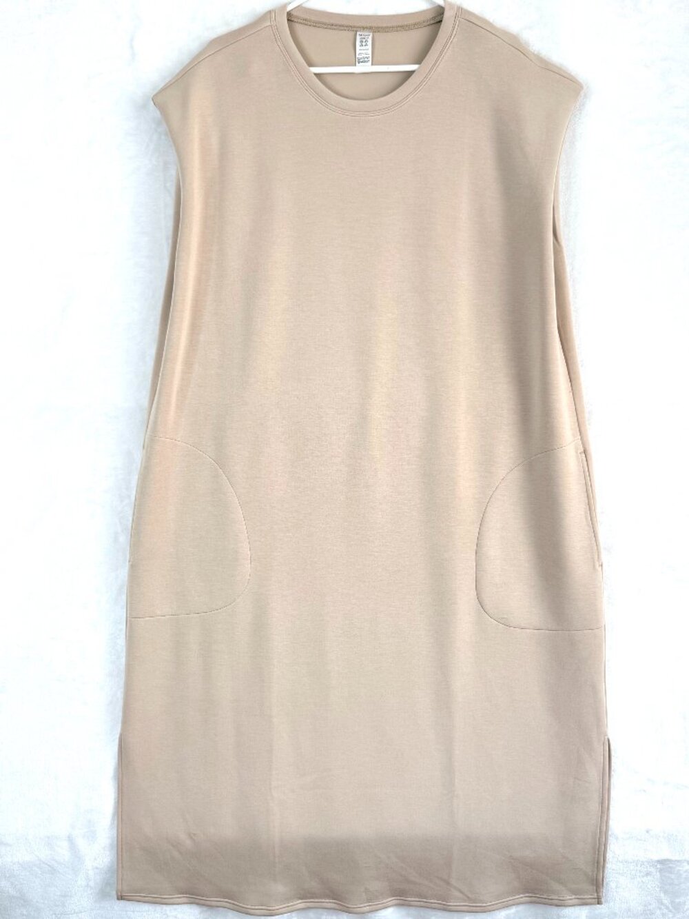 Spanx AirEssentials Stretch Maxi Dolman Dress 2X Beige Comfort Office Lagenlook